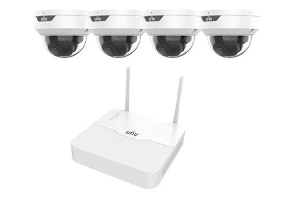 UNV KIT/NVR301-04LS3-W/ 4*322LB-ABF28WK-G 4 KANAL KABLOSUZ NVR VE 4 ADET DOME KAMERA SETİ