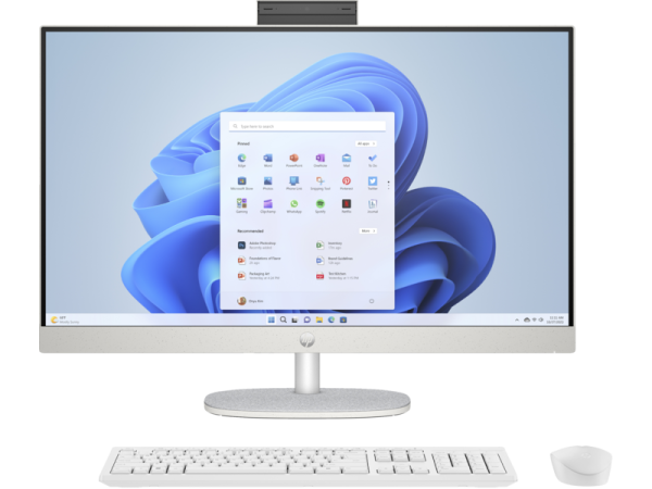 hp 27-cr0007nt 898b7ea i5-1335u 8 gb 512 gb ssd iris xe graphics 27" full hd all in one pc